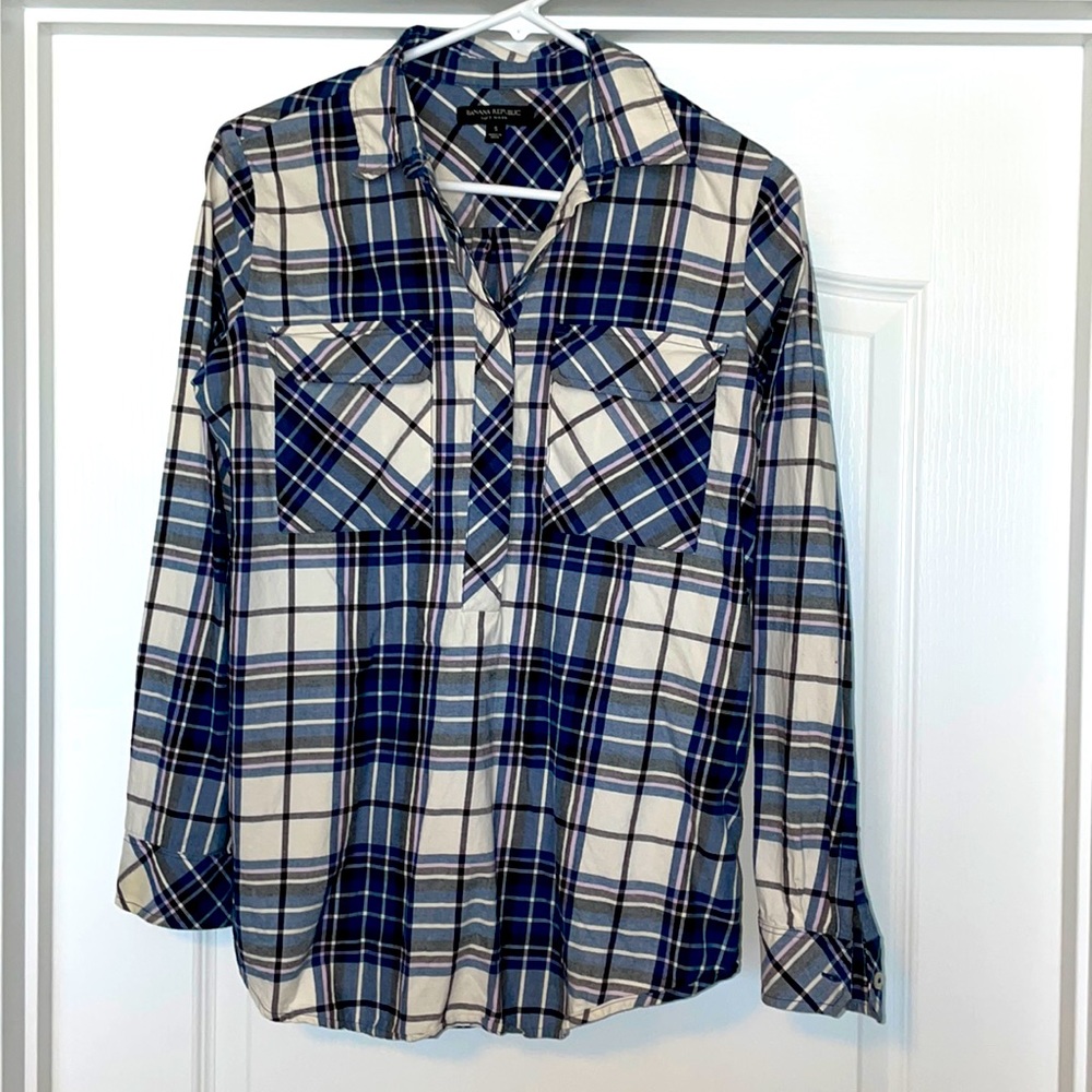 Banana republic soft wash S flannel shirt